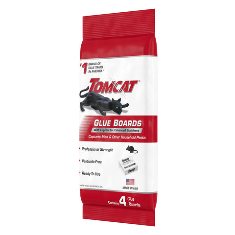Tomcat glue boards flat-trap setup blends into walls and corners.