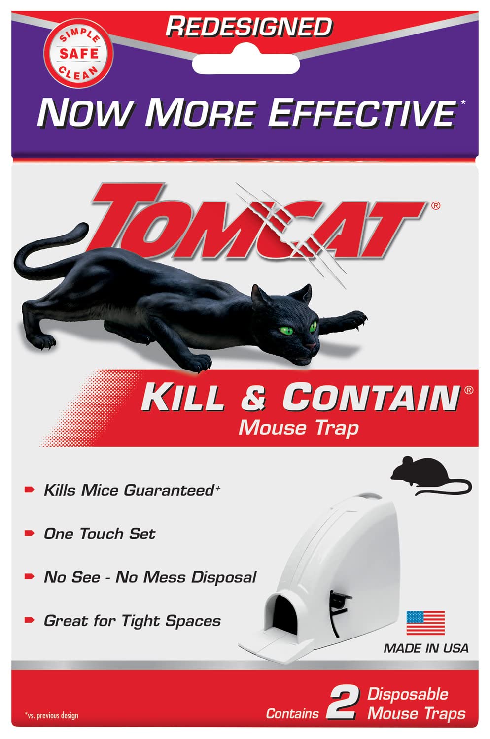 Tomcat Kill and Contain trap sealed after capture minimizes contact