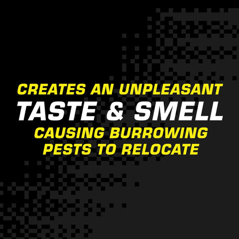 Tomcat repellent granules featuring natural ingredients for lawn care