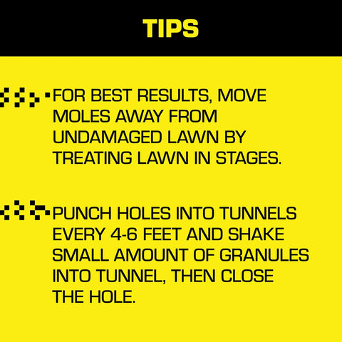 Ready-to-use Tomcat Mole & Gopher Repellent Granules on lawn