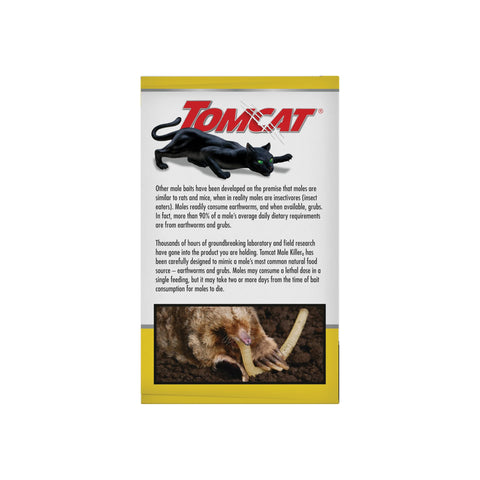 Tomcat Mole Killerₐ applying bait at 5–10 foot intervals along runway