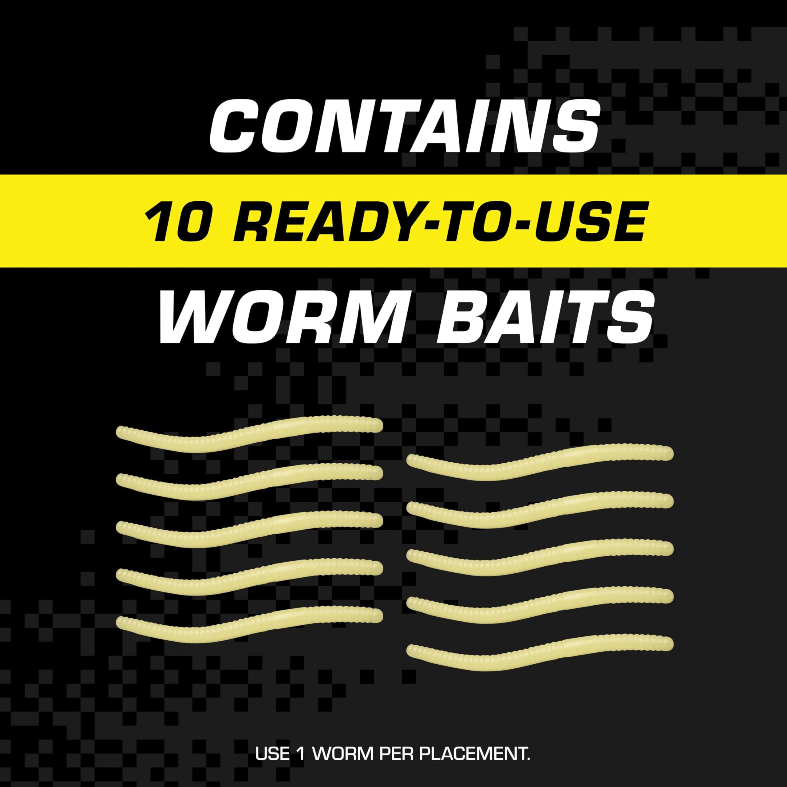 Tomcat Mole Killer earthworm-mimic bait resembles natural prey for moles.