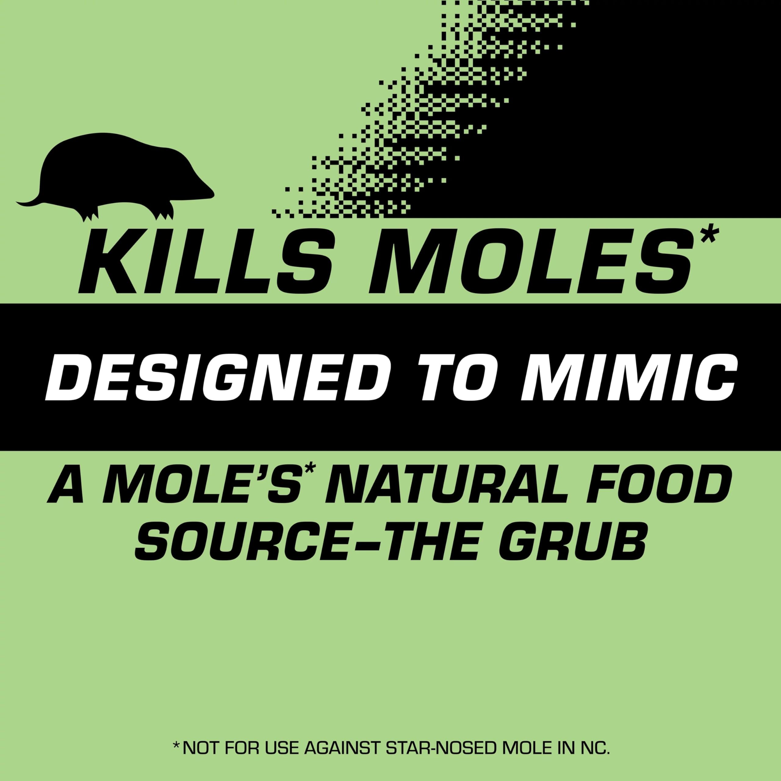 Tomcat Mole Killer Grubs are ready-to-use for quick yard treatment.