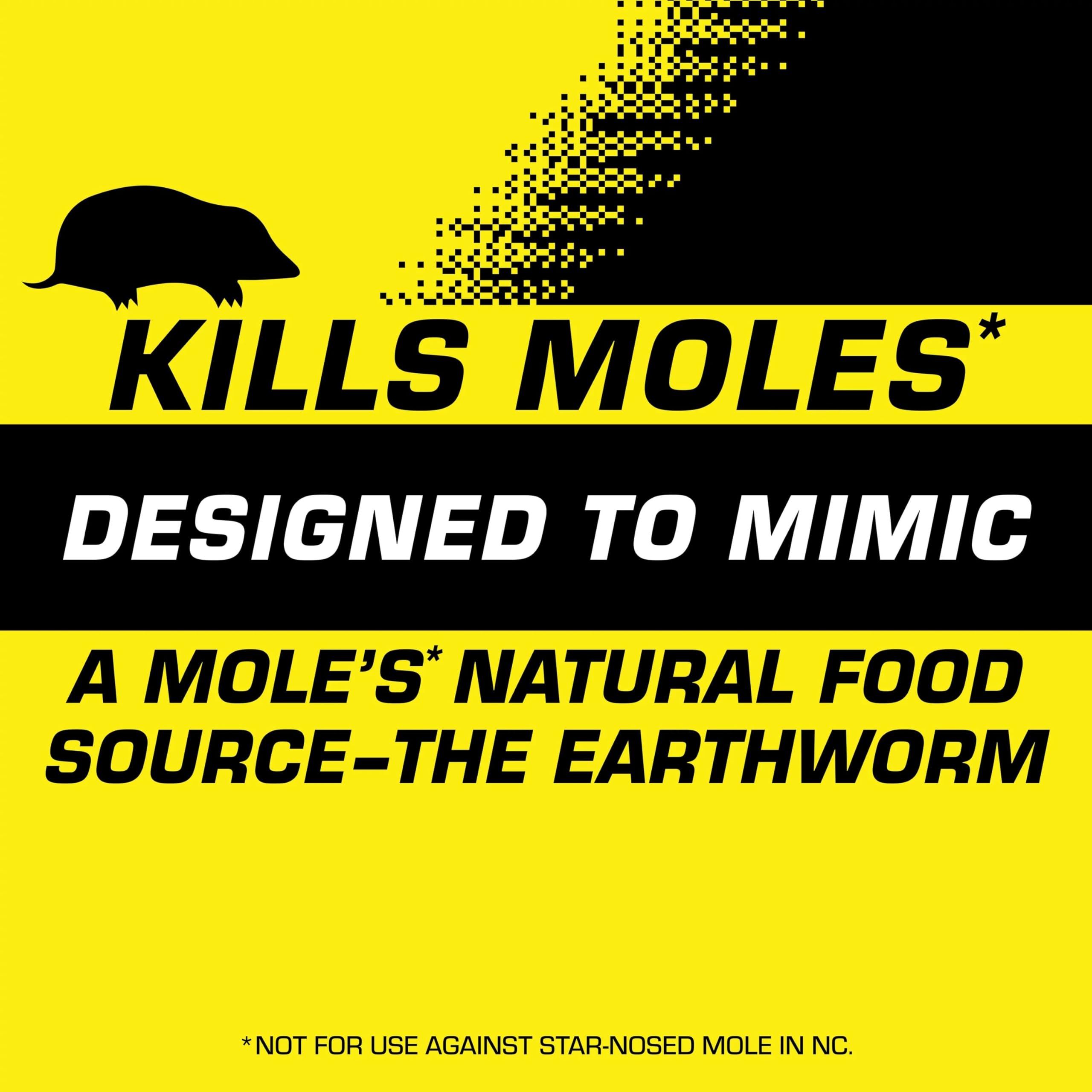 Tomcat Mole Killer ready-to-use bait easy to deploy in yards.