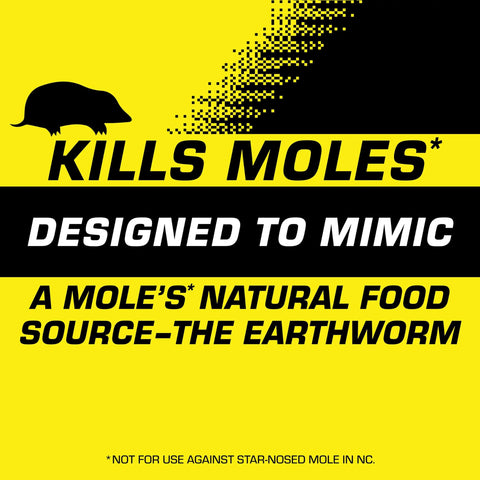 Tomcat Mole Killer ready-to-use bait easy to deploy in yards.
