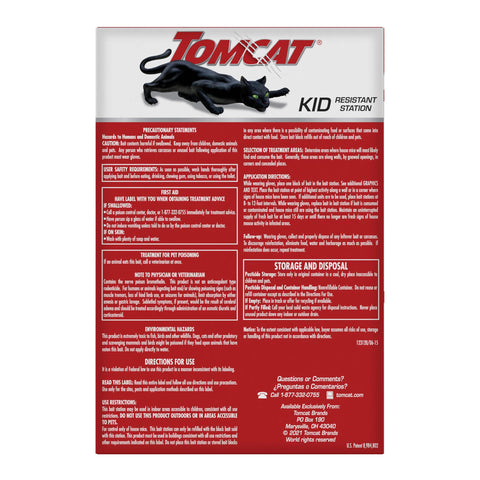 Tomcat Mouse Killer station with four refills ready for ongoing indoor use.
