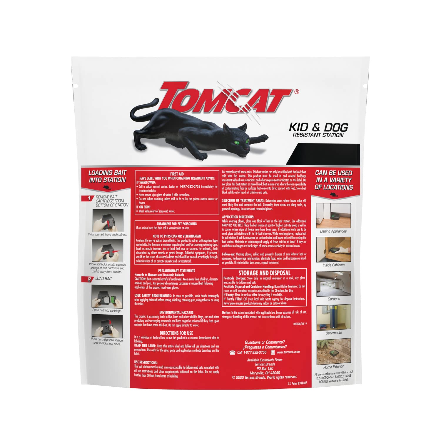 Clear lid on Tomcat Mouse Killer station for easy bait monitoring and refilling