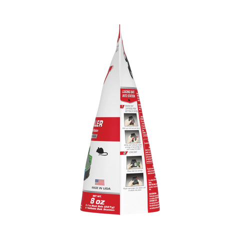 Tomcat packaging bag shows ready-to-use indoor rodent control setup.