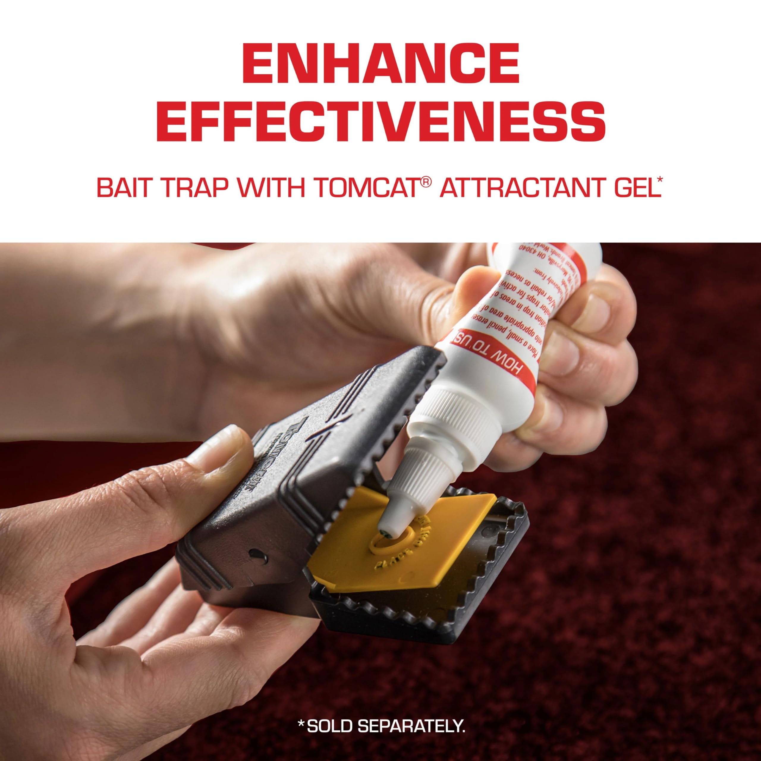 Tomcat Attractant Gel is optional with the trap.
