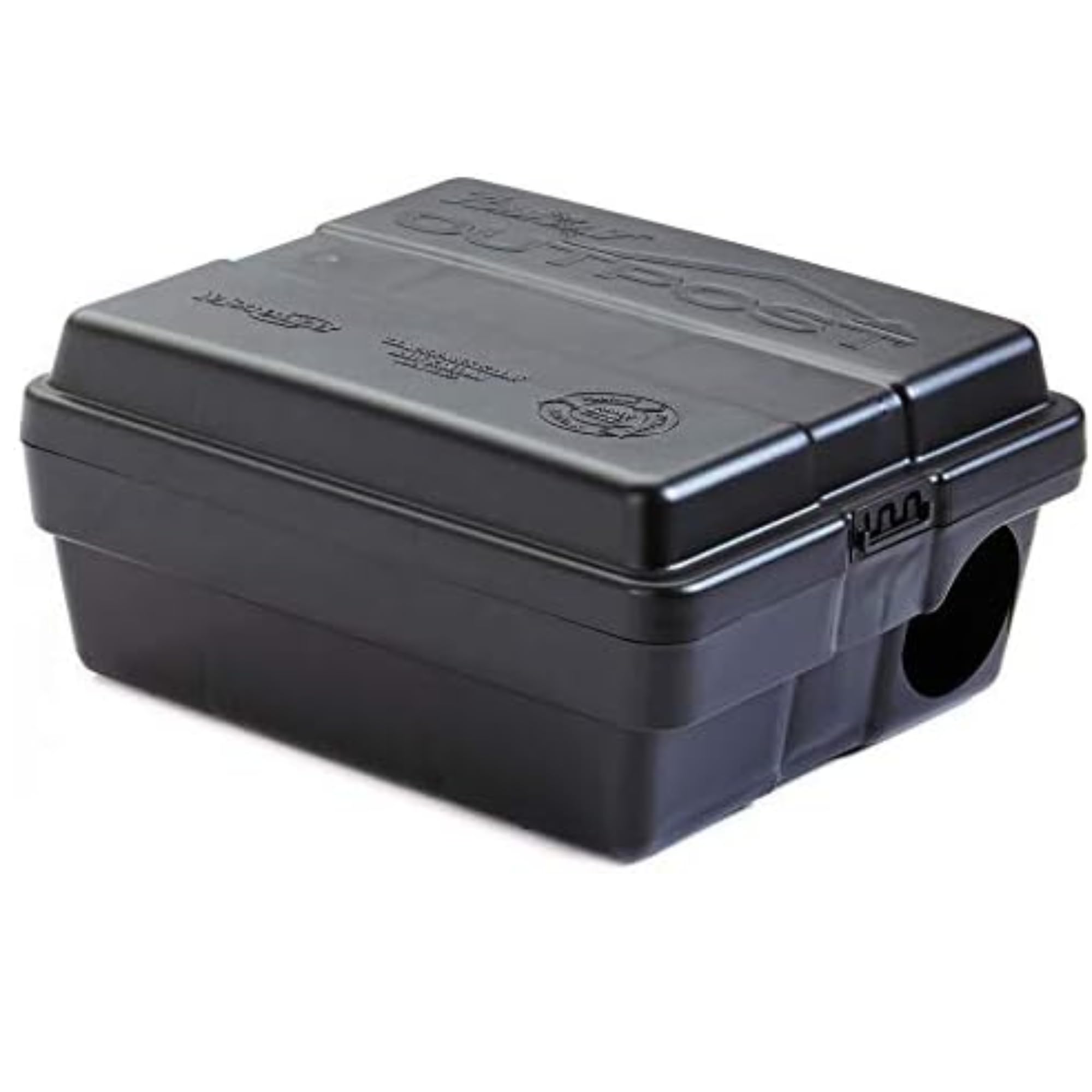 Tomcat Outpost bait station compact design for secure placement in tight spaces.