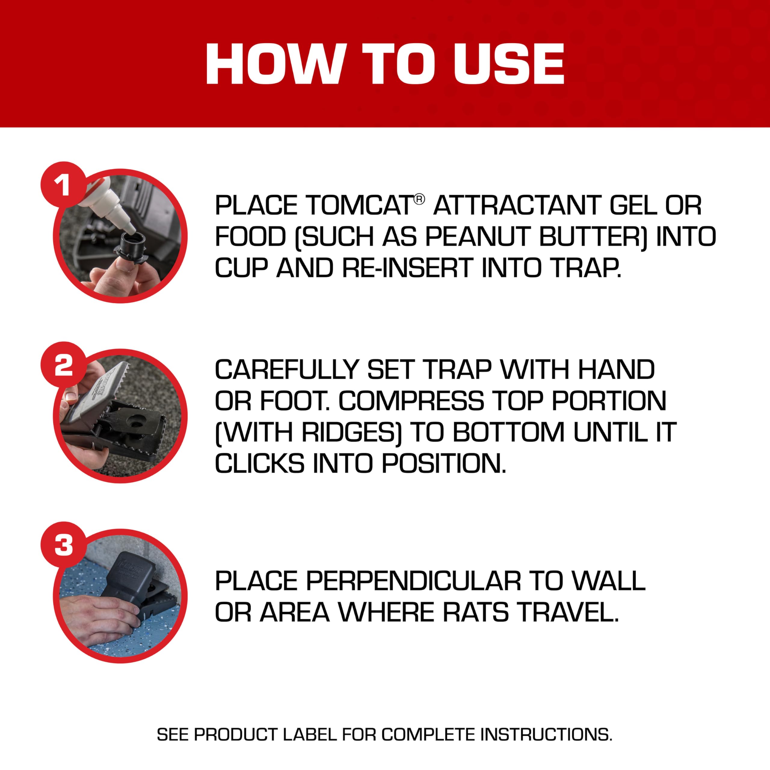 Tomcat Rat Snap Trap four-pack bundle offers reusable pest control options