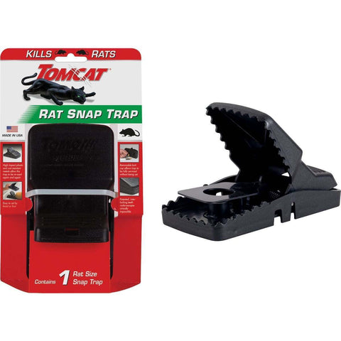 Tomcat Rat Snap Trap close-up mechanism highlighting sturdy trigger