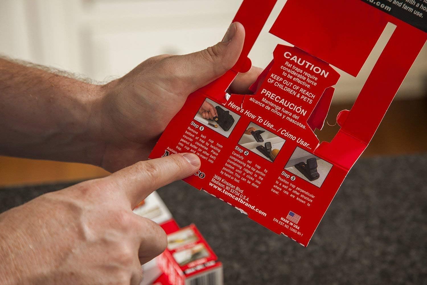 Tomcat Rat Snap Trap packaging shot for quick purchase