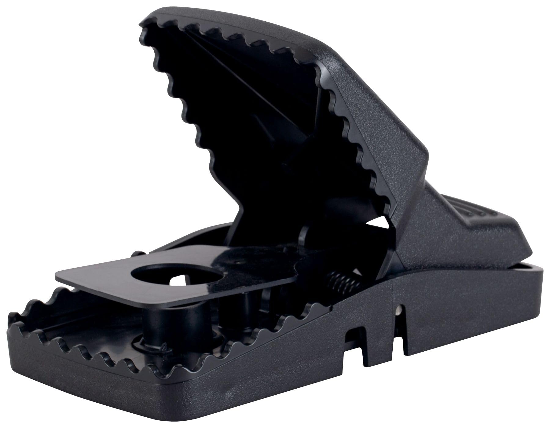 Tomcat Rat Snap Trap top-set action demonstrates easy setting by hand or foot