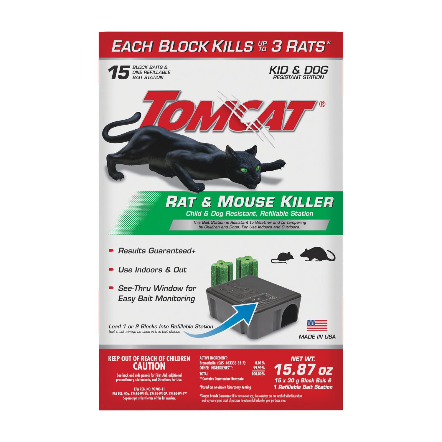 Tomcat refills 30-block pack for extended use.