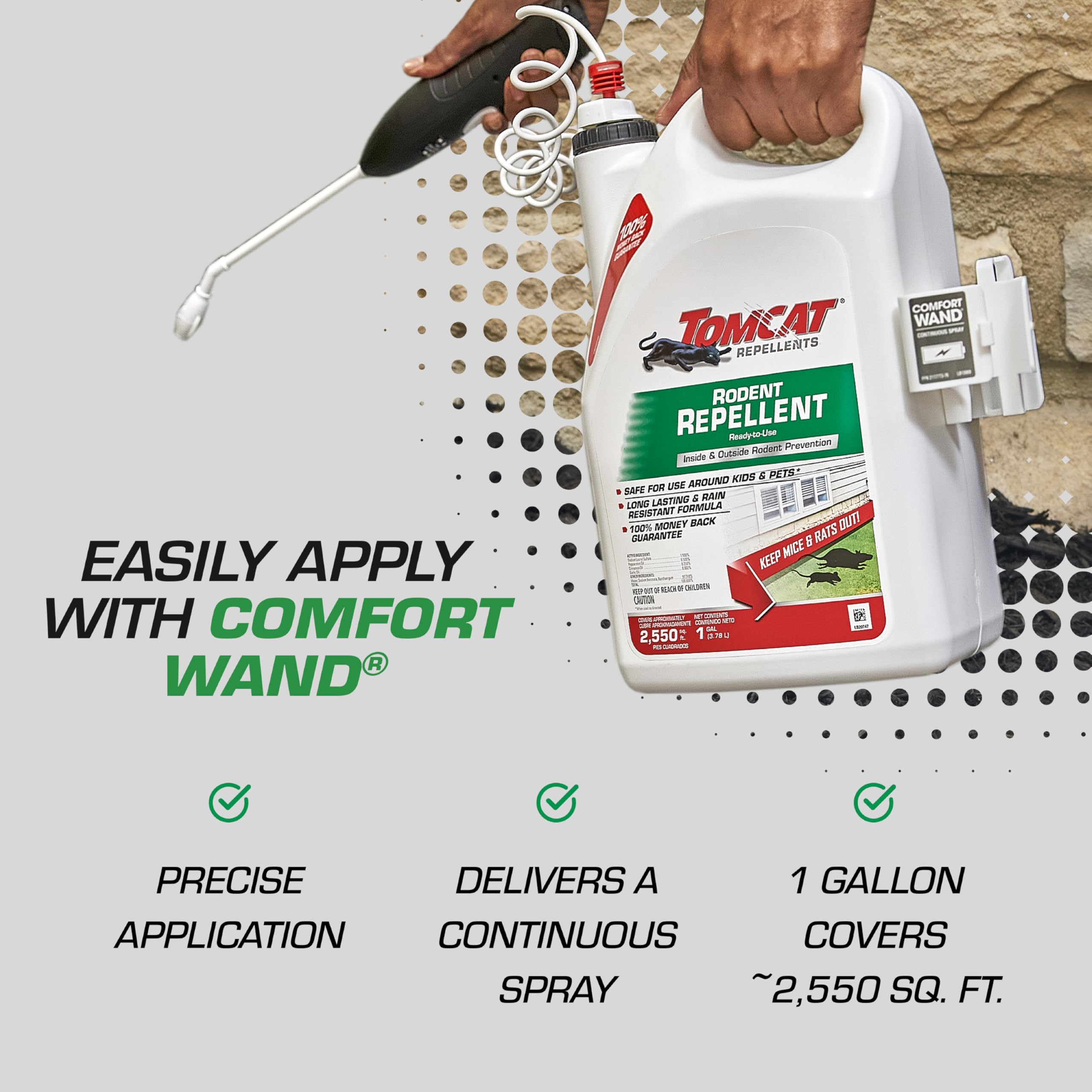 Rain-resistant formula provides longer protection against moisture