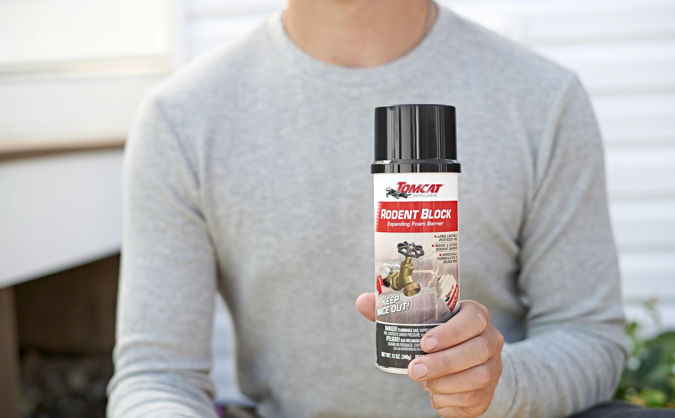 Tomcat Rodent Block can be trimmed and painted for a seamless finish.