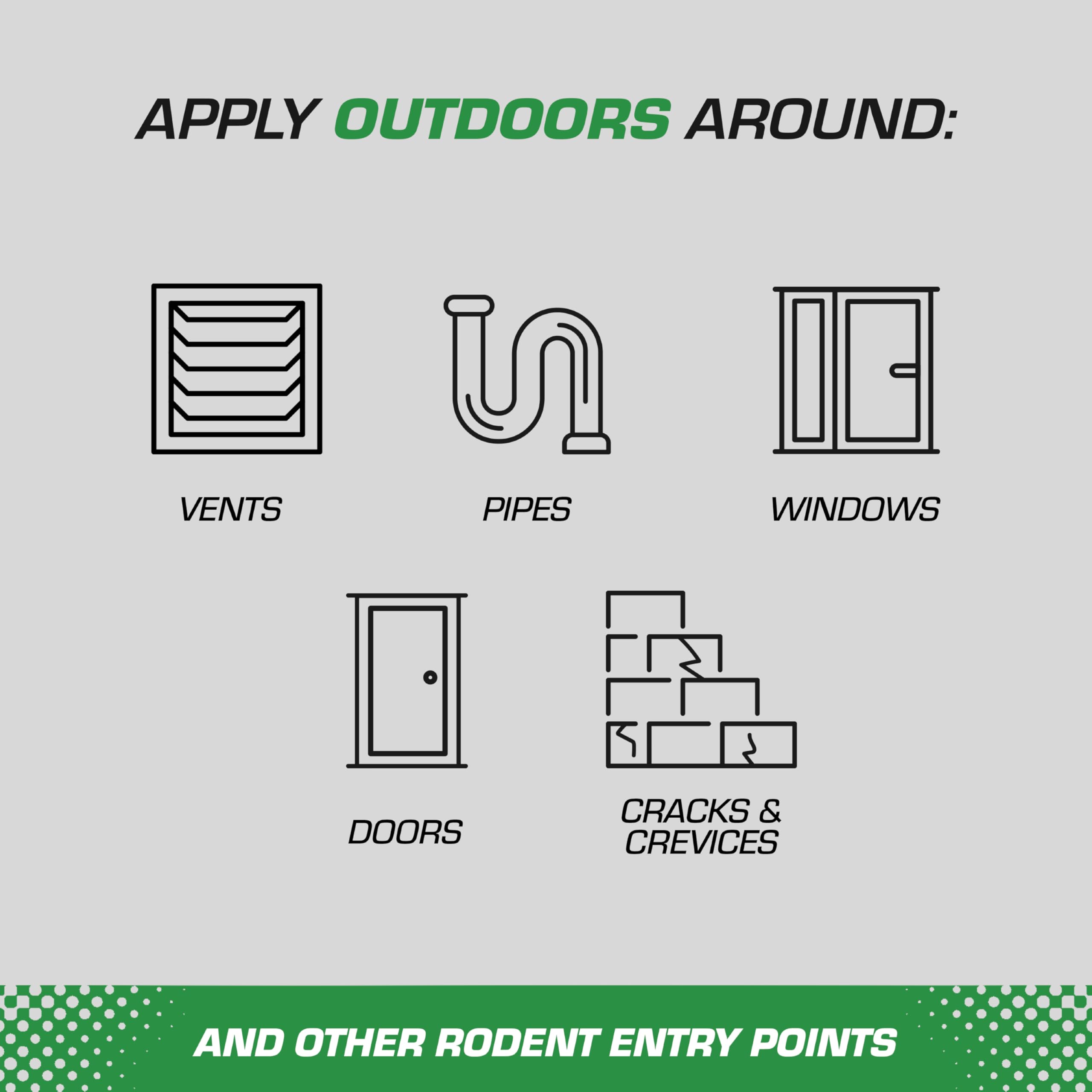 Rain-resistant formula provides long-lasting protection through weather.