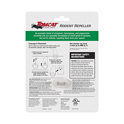 Tomcat fragrance refill pack ready to install in the warmer