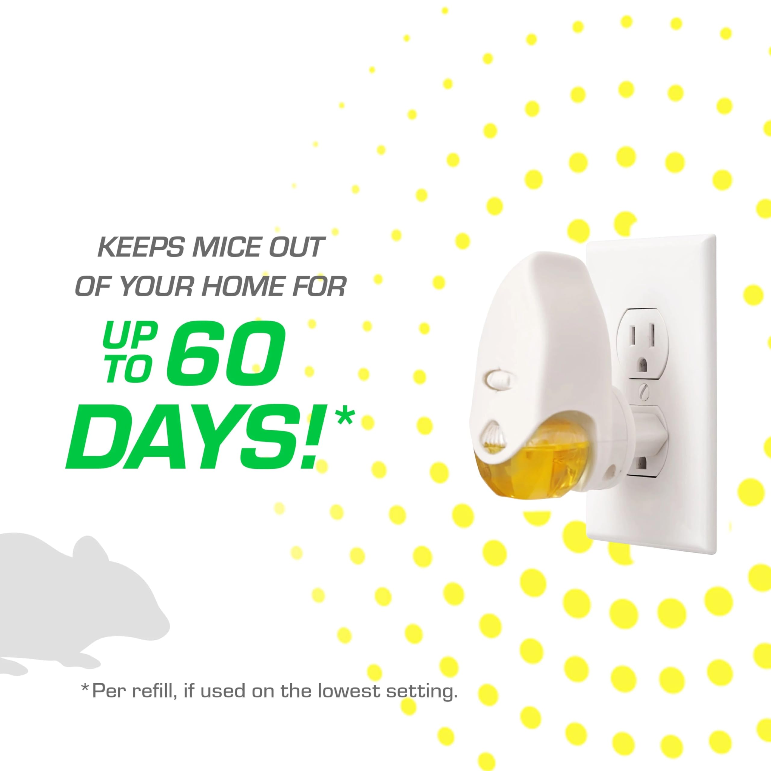 Tomcat Rodent Repeller lemongrass oil provides fresh room ambiance
