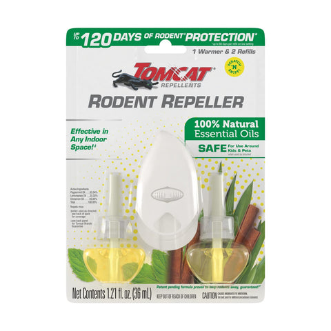 Tomcat Rodent Repeller warmer in use deterring mice in a room