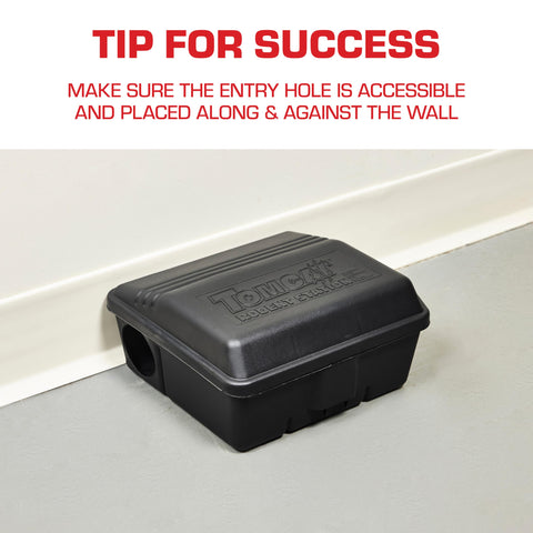 Tomcat Rodent Station supports safe, controlled rodent management without clutter.