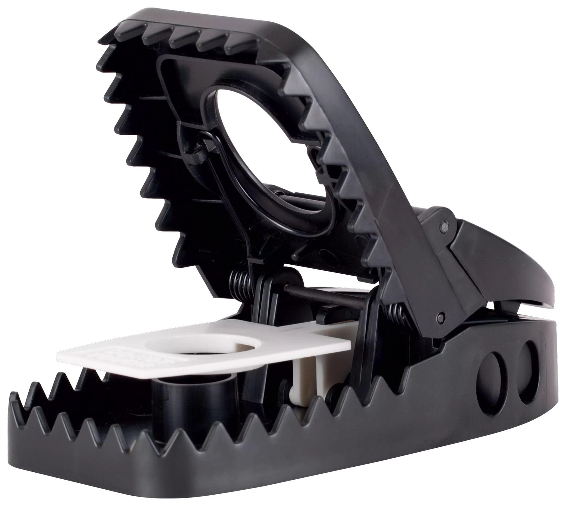 Disposal-friendly design minimizes contact with the captured rodent