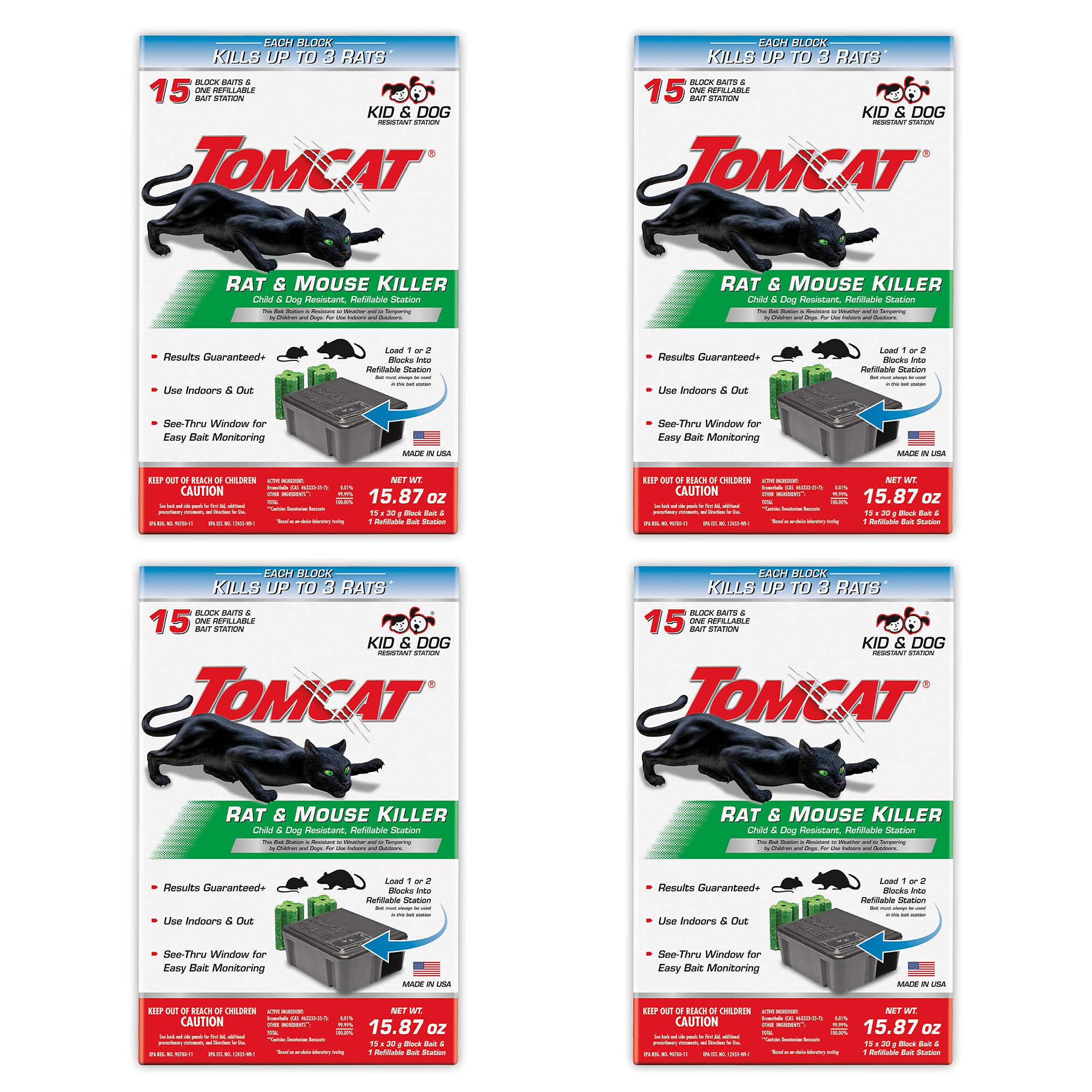 Tomcat station front view with secure tamper-resistant design for safe indoor or outdoor use.