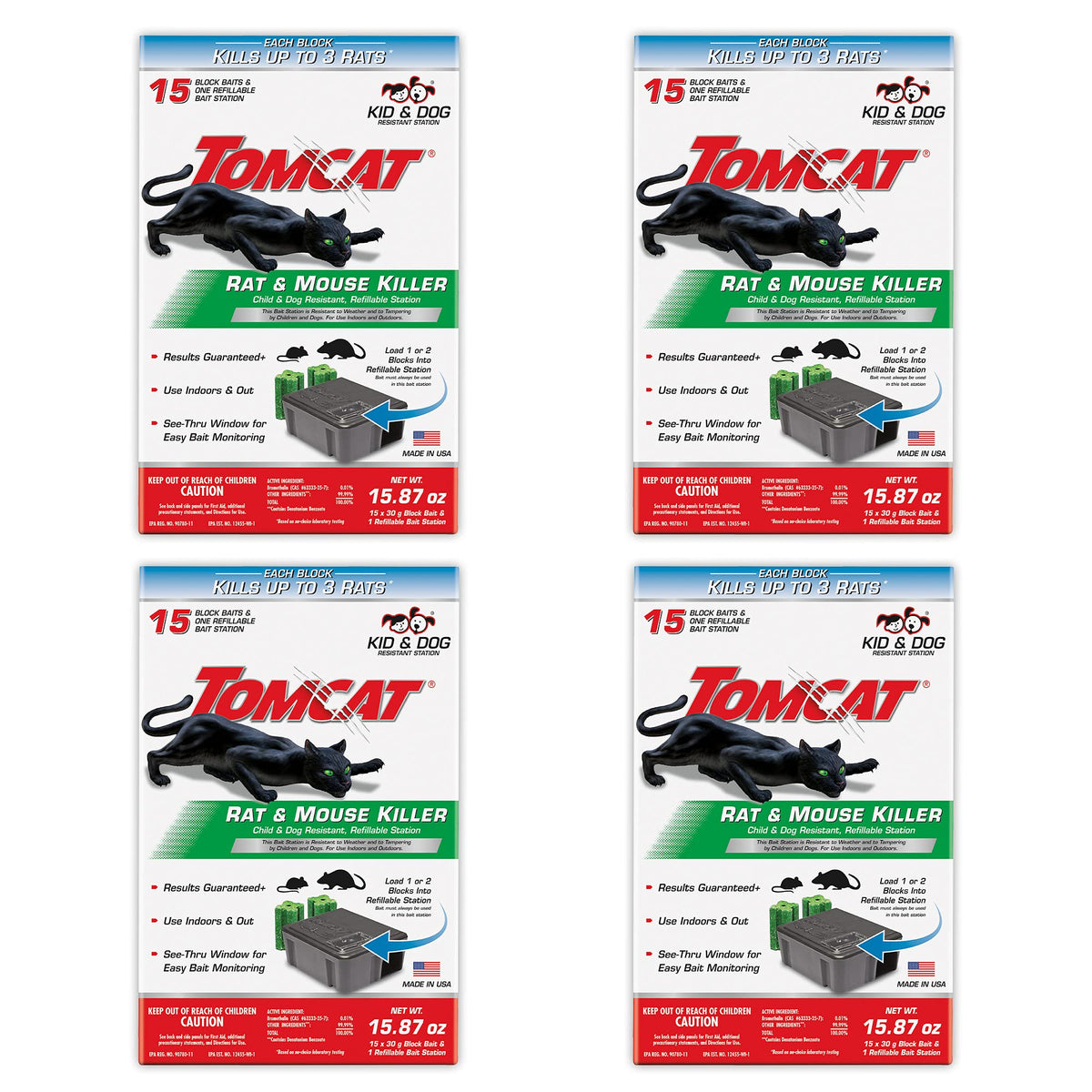 Tomcat station front view with secure tamper-resistant design for safe indoor or outdoor use.