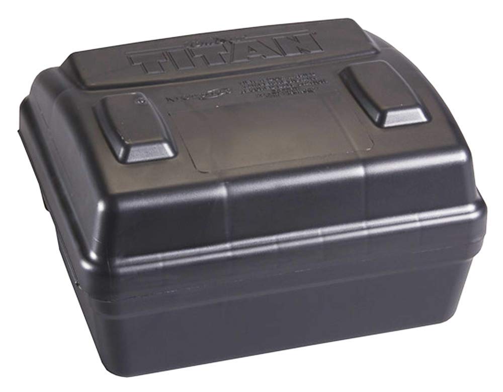 Tomcat Titan weighted bait station with pre-installed brick for secure placement.