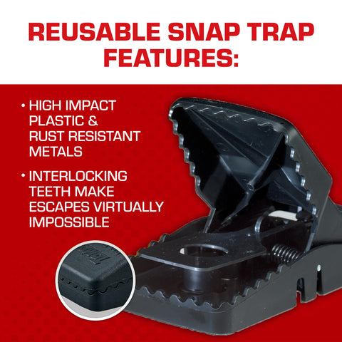 Tomcat Tunnel Trapping System reusable traps close-up with durable plastic