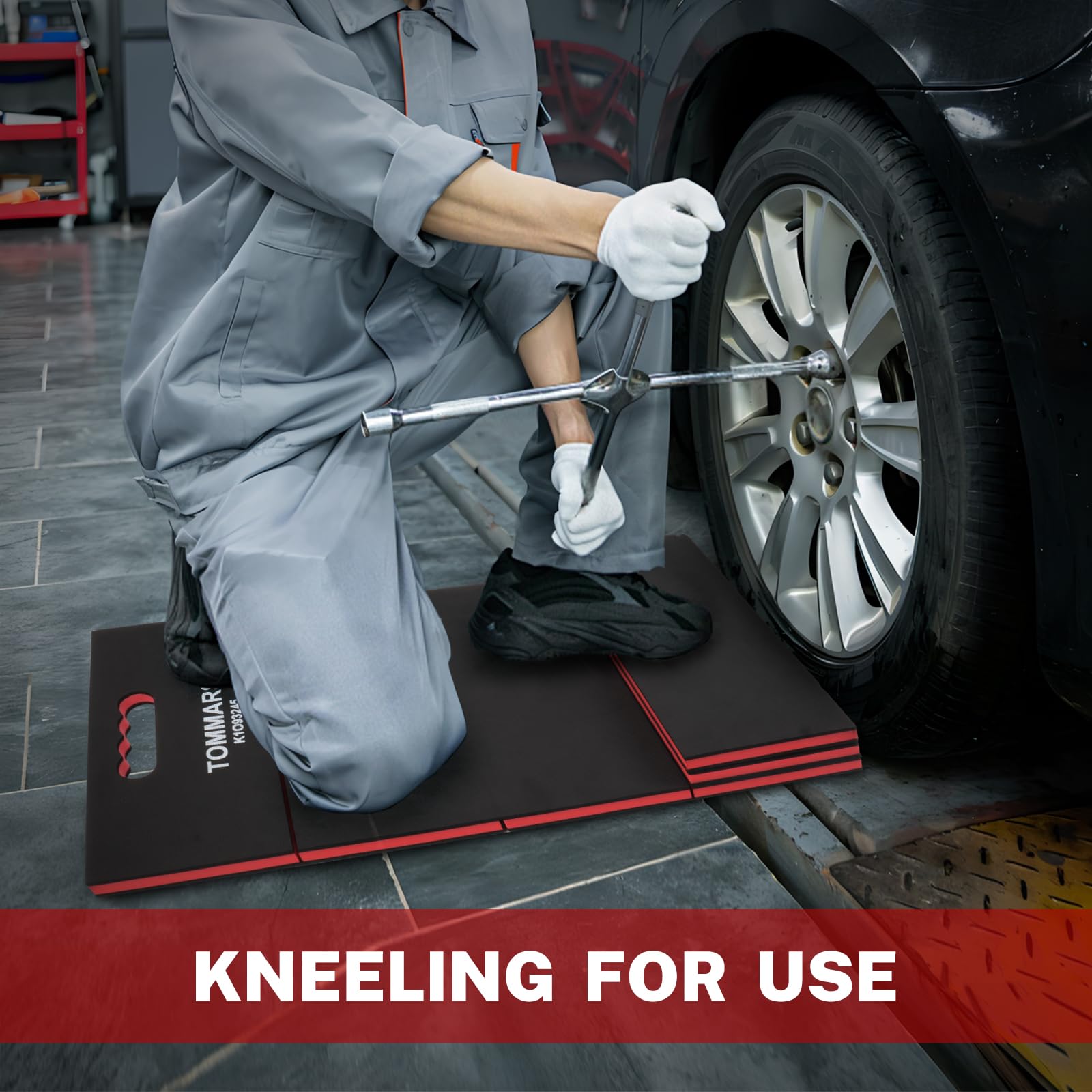 TOMMARS kneeling pad high density foam resists compression