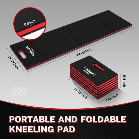 TOMMARS kneeling pad with tool pockets keeps essentials within reach