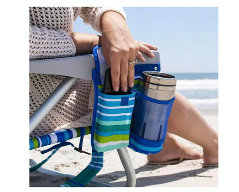 Tommy Bahama lightweight aluminum frame supports 300 lbs for sturdy portability