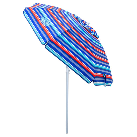Tommy Bahama Tilt Umbrella top vent improves stability on windy beach days