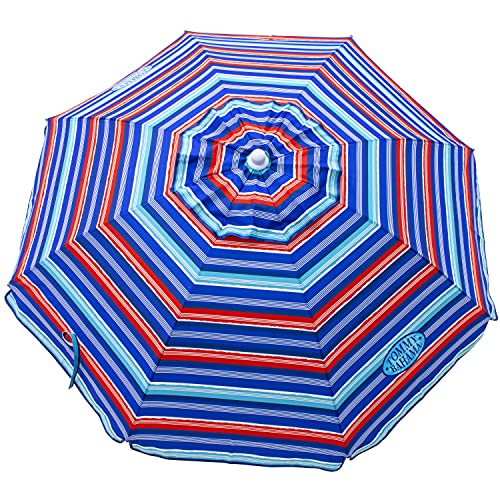 Tommy Bahama Tilt Umbrella wind vent helps prevent tipping