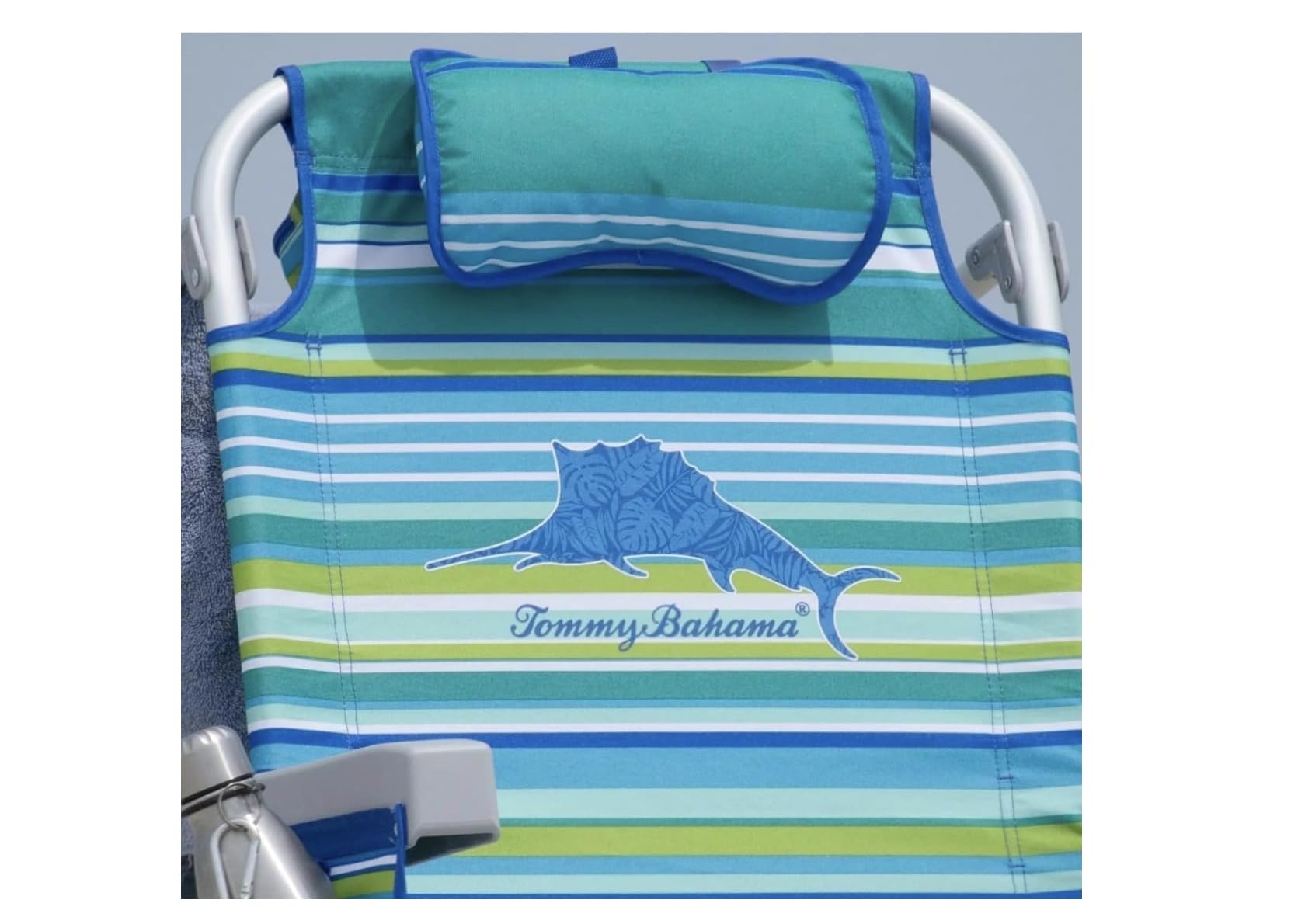 Tommy Bahama towel bar adds convenience, keeping towels dry and sand-free