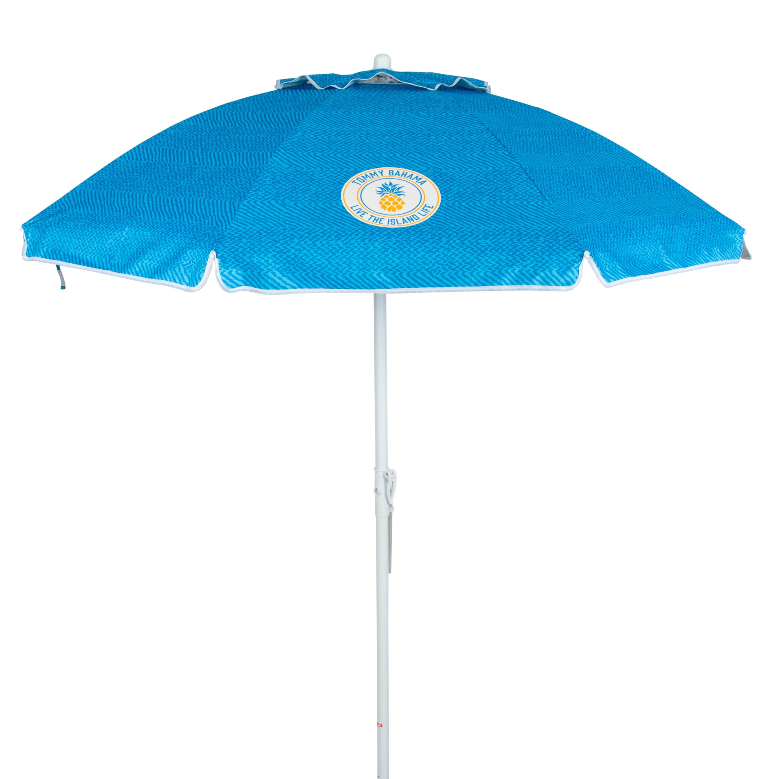 Tommy Bahama open canopy measures 72x72 inches for ample shade