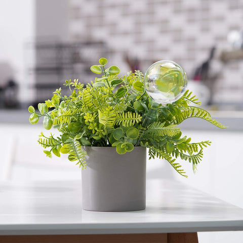 Tomorotec gradient color waterer bulbs, low-maintenance hydration for balcony planters.