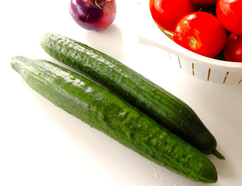 TomorrowSeeds Near-seedless cucumber ready for pickling or snacking