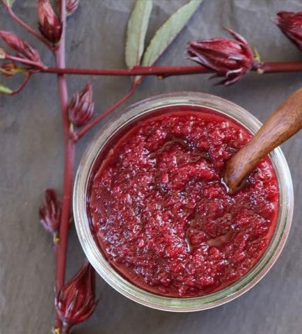 TomorrowSeeds Roselle leaves and flowers are edible for creative recipes.