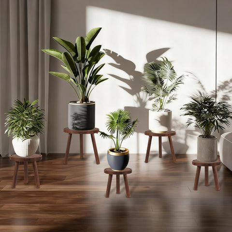 TOMSHUB versatile plant stands usable as footrest or side table