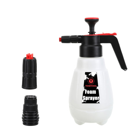 TOMTOOL Foam Sprayer with hand pump for bucket-free car washing and cleaning