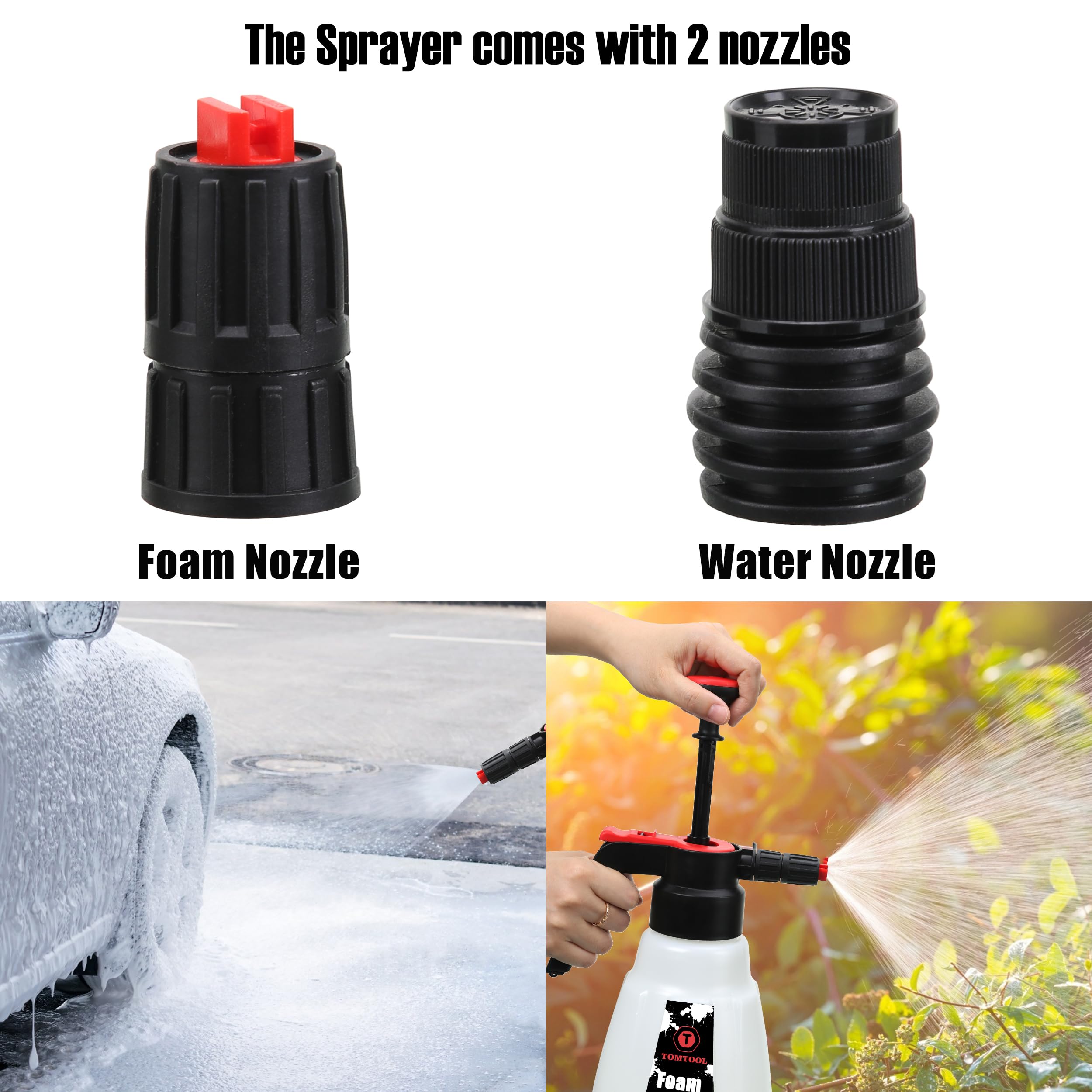 TOMTOOL Foam Sprayer portable design for travel and on-the-go use