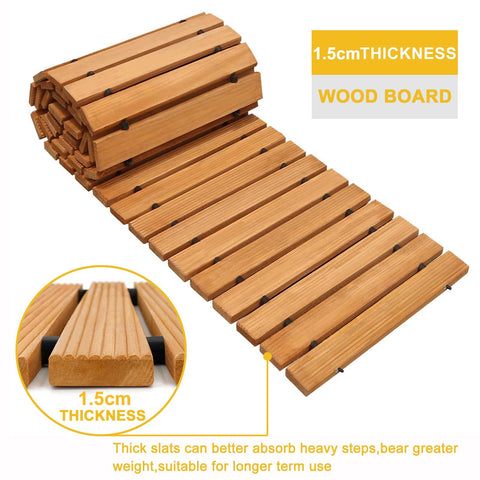 Tonahutu cedar boards close-up highlighting dense, durable construction.