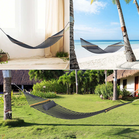 TONAHUTU outdoor patio setup ready for garden or poolside lounging