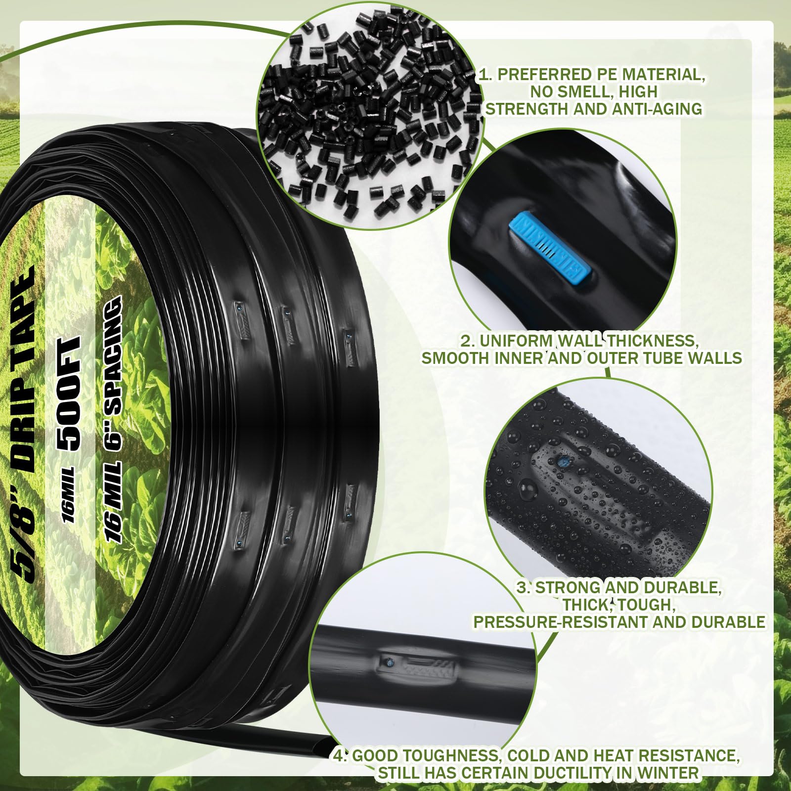 Tondiamo 6 inch spacing markers for even coverage