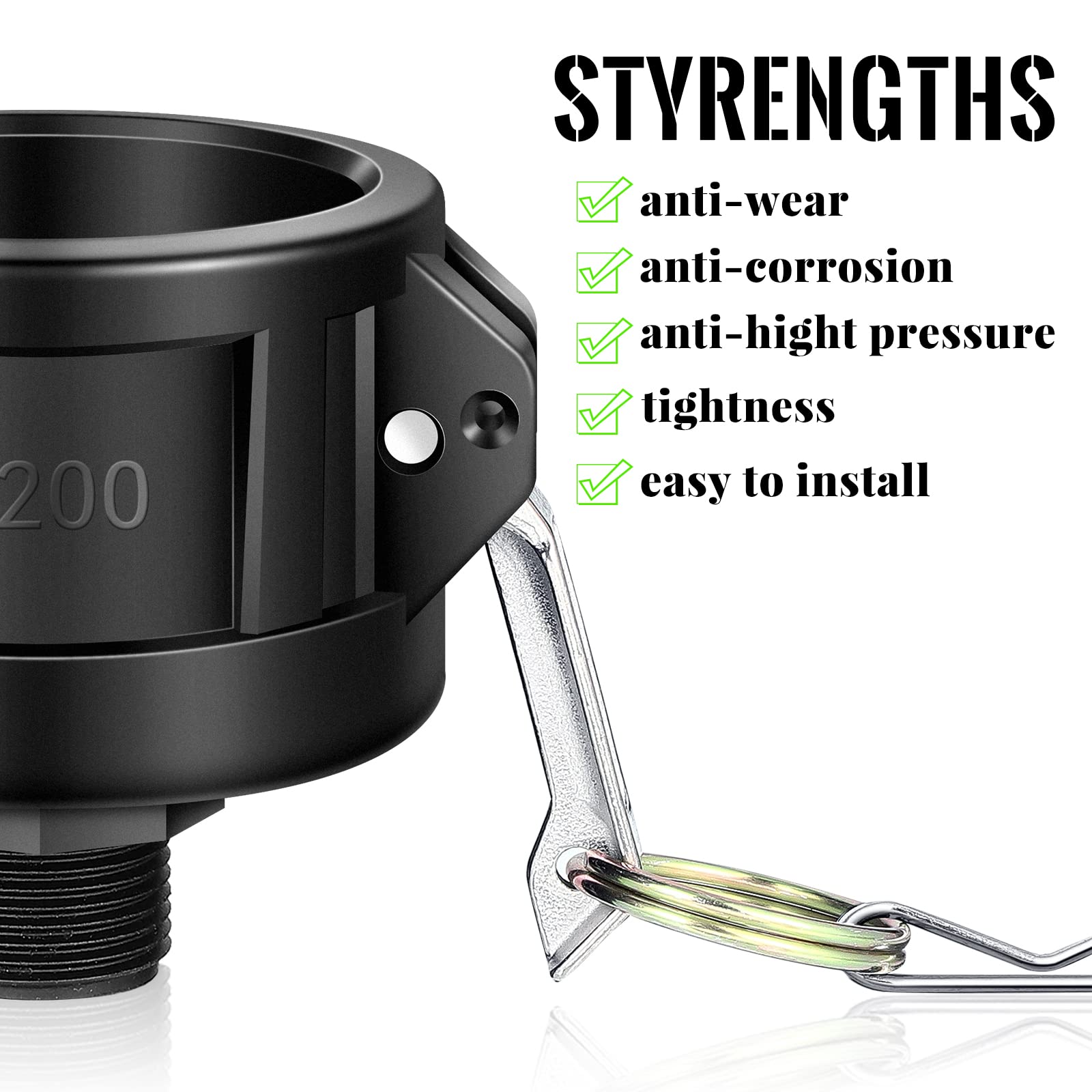 Tondiamo garden hose connection usable for easy water transfers.