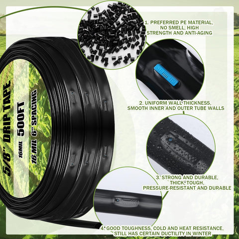 Tondiamo UV-resistant tubing stands up to outdoor use.