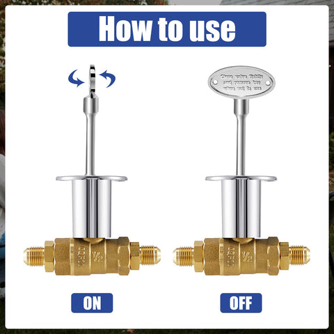 Tondiamo durable brass chrome gas key offers corrosion resistance and long-lasting performance